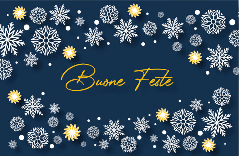 biglietto di auguri per il Natale Fiocco di neve